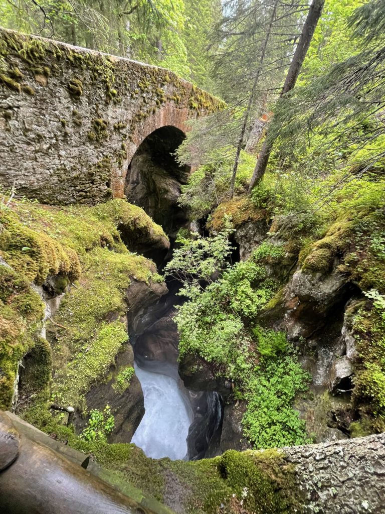 Stone bridge over the river